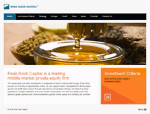 Tablet Screenshot of peakrockcapital.com